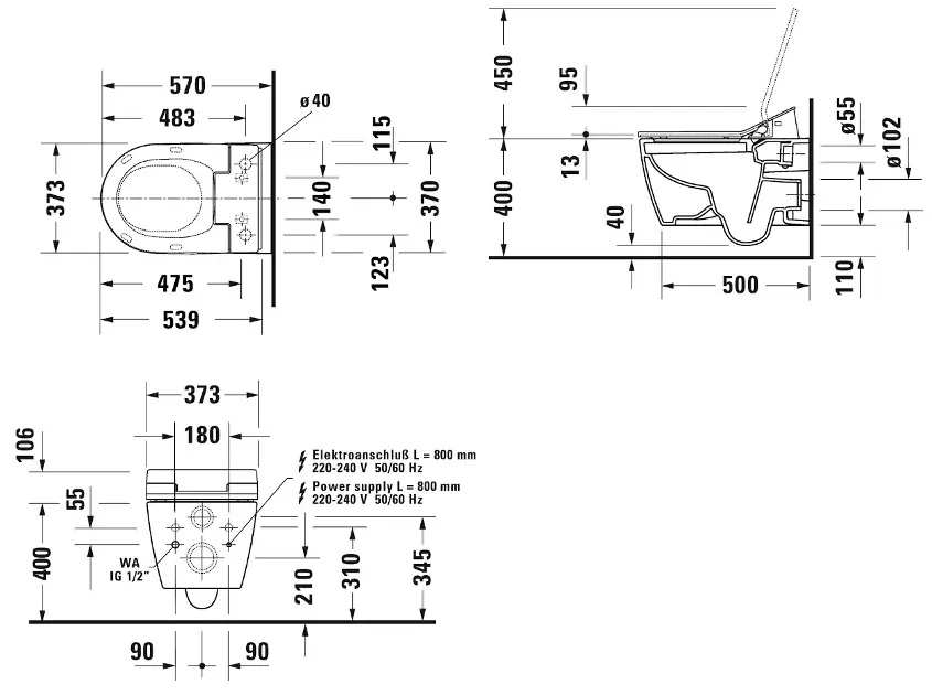 Duravit - ME by Starck - WC - 2579592000 – 2. kép
