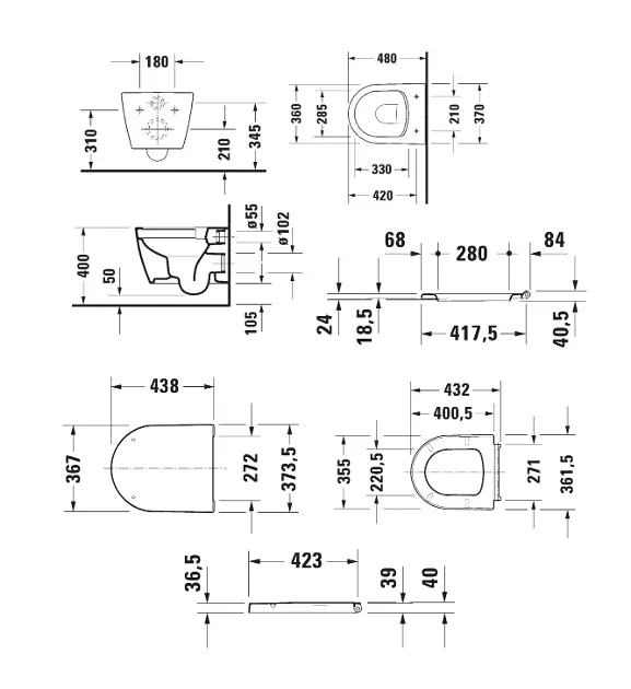 Duravit - ME by Starck - WC - 453009AAA1 – 2. kép