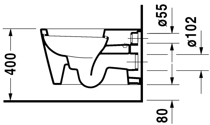 Duravit - Starck 1 - WC - 02100900641 – 3. kép