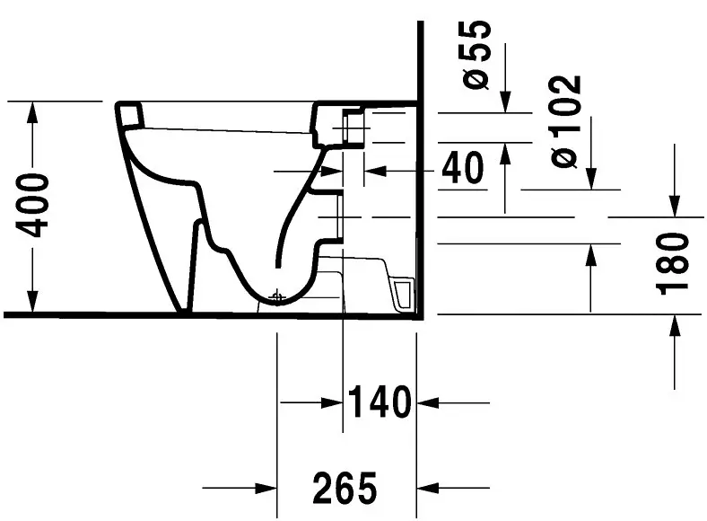 Duravit - Starck 2 - WC - 2128090000 – 3. kép
