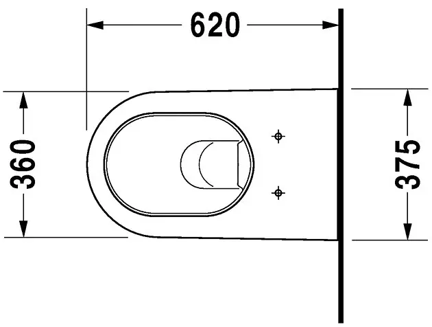 Duravit - Starck 2 - WC - 25330900001 – 2. kép