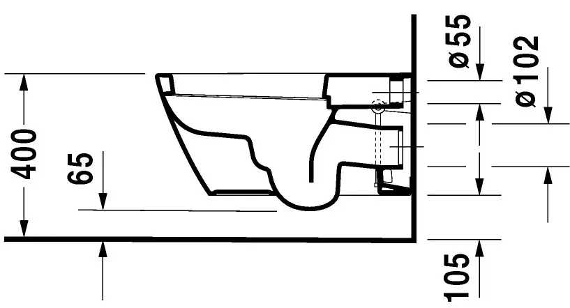 Duravit - Starck 2 - WC - 25330900001 – 3. kép