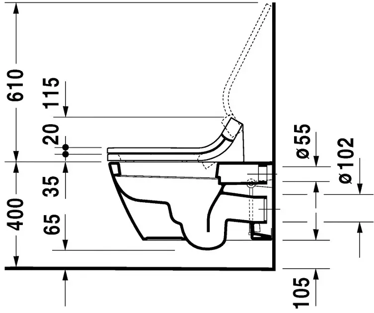 Duravit - Starck 2 - WC - 25330900001 – 6. kép