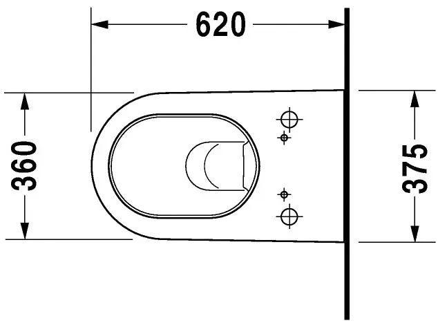 Duravit - Starck 2 - WC - 2533590000 – 2. kép
