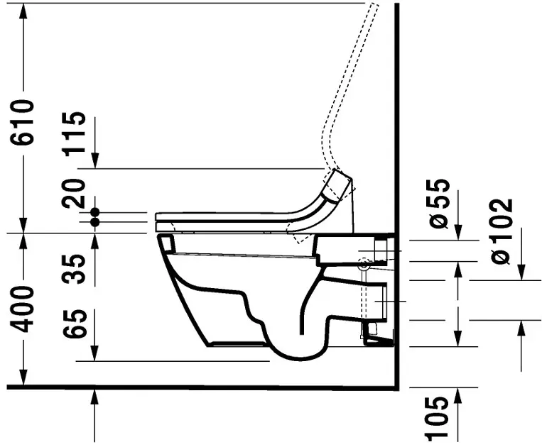Duravit - Starck 2 - WC - 2533590000 – 5. kép