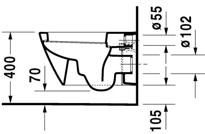 Duravit - Starck 2 - WC - 2534090000 – 3. kép