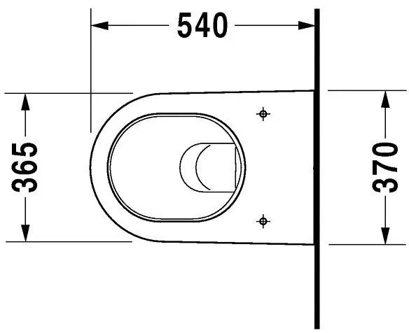 Duravit - Starck 2 - WC - 25340900001 – 2. kép