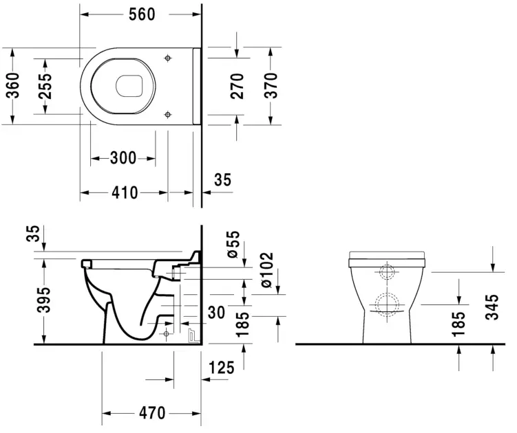 Duravit - Starck 3 - WC - 0124090000 – 2. kép