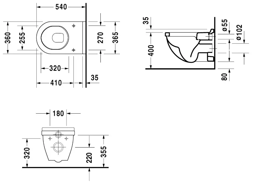 Duravit - Starck 3 - WC - 22000900001 – 2. kép