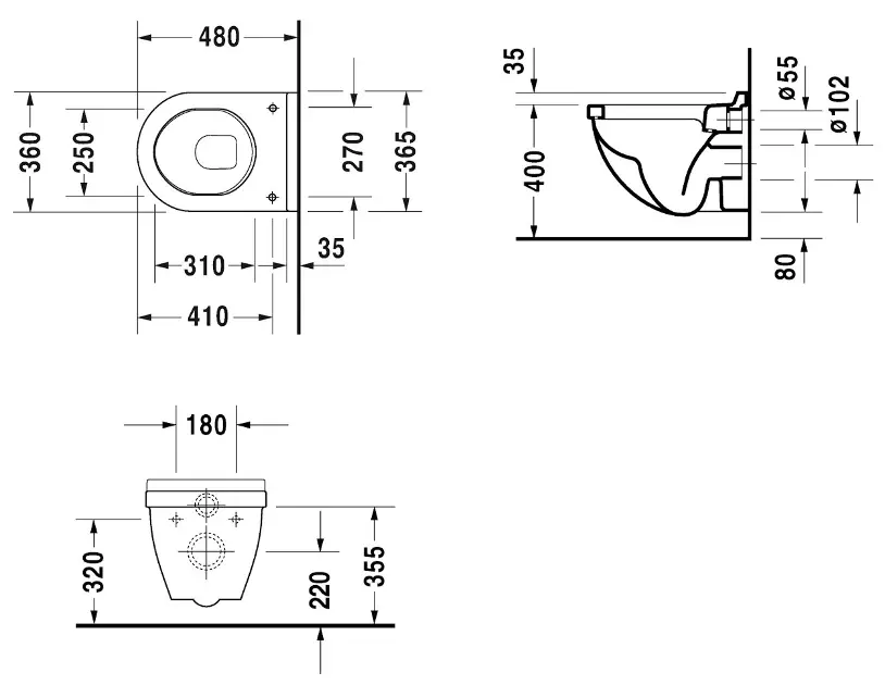 Duravit - Starck 3 - WC - 2202092000 – 2. kép