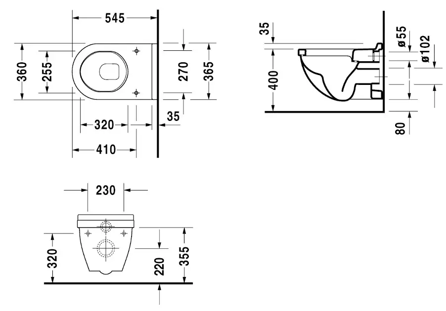 Duravit - Starck 3 - WC - 2206092000 – 2. kép