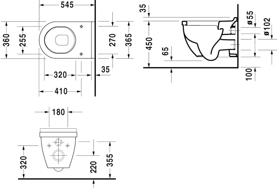 Duravit - Starck 3 - WC - 2215092000 – 2. kép