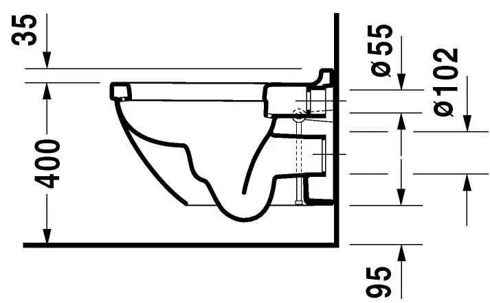 Duravit - Starck 3 - WC - 2225090000 – 3. kép