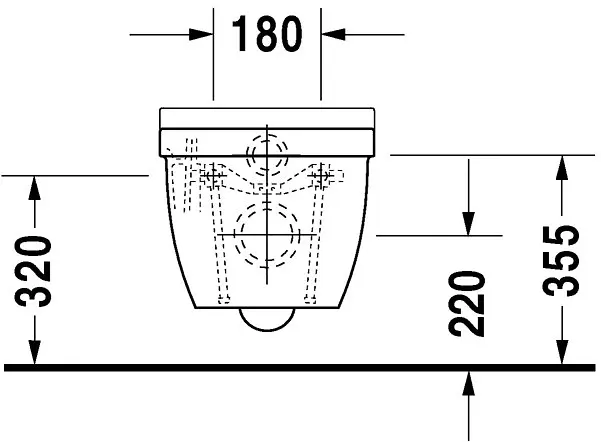 Duravit - Starck 3 - WC - 22250900001 – 4. kép