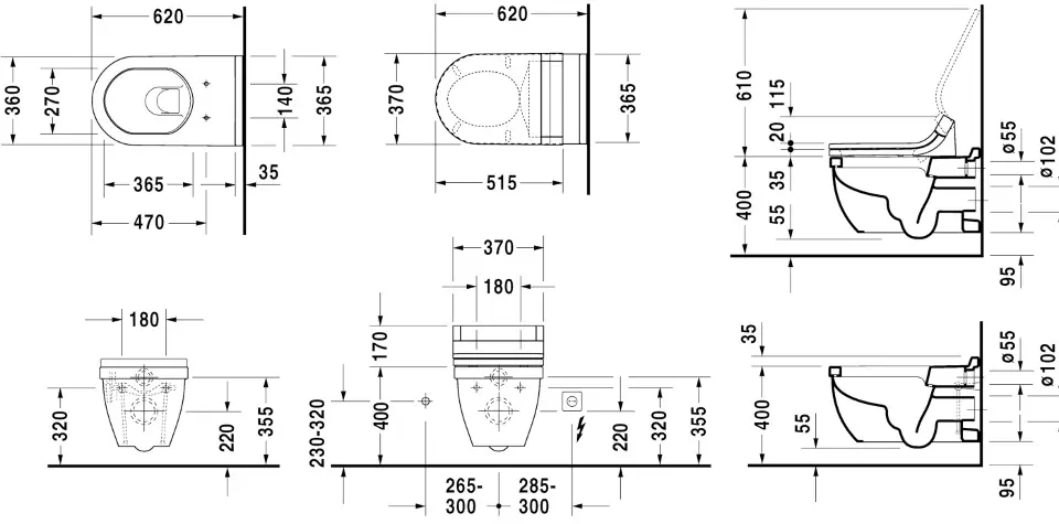 Duravit - Starck 3 - WC - 2226090000 – 2. kép