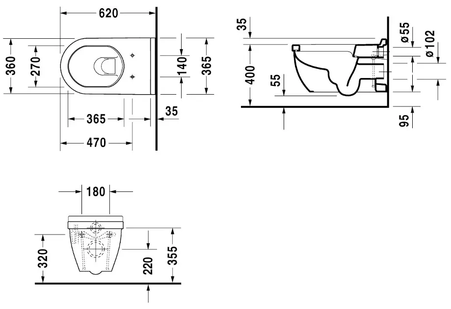 Duravit - Starck 3 - WC - 2226092000 – 2. kép