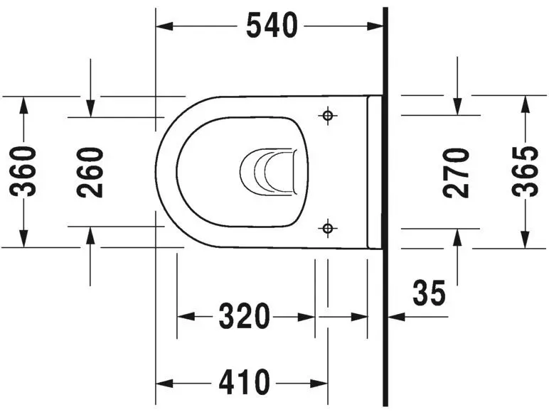 Duravit - Starck 3 - WC - 2527090000 – 2. kép