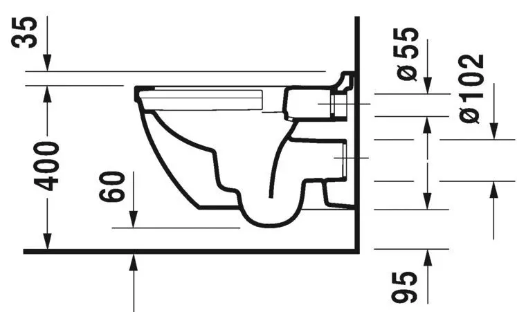 Duravit - Starck 3 - WC - 2527090000 – 3. kép
