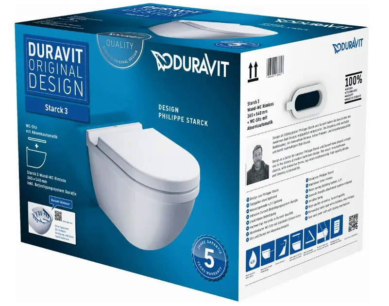 Duravit - Starck 3 - WC - 45270900A11 – 5. kép