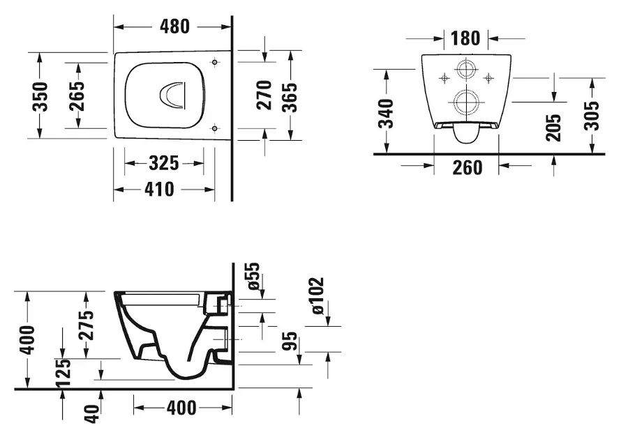 Duravit - Viu - WC - 2573090000 – 2. kép