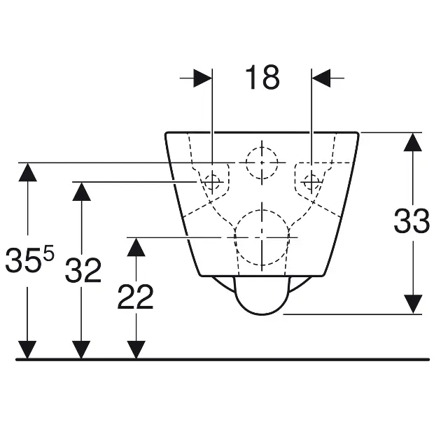 Geberit - Selnova Square - WC - 501.546.01.1 – 3. kép