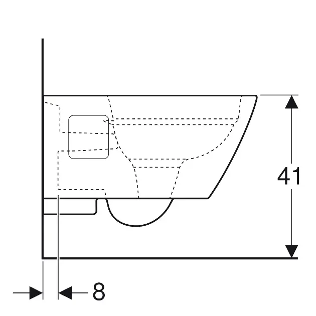 Geberit - Selnova Square - WC - 501.546.01.1 – 4. kép