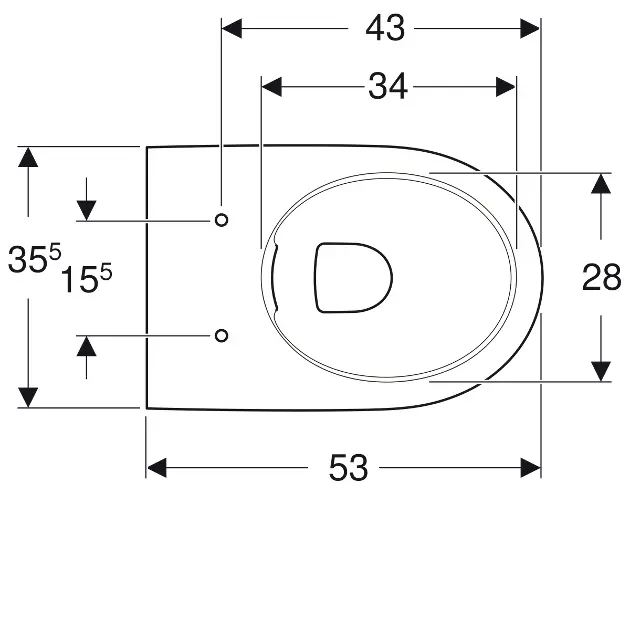 Geberit - Selnova - WC - 500.694.01.2 – 2. kép