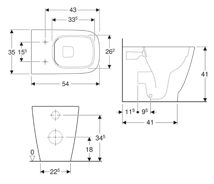 Geberit - Smyle Square - WC - 500.840.00.1 – 2. kép