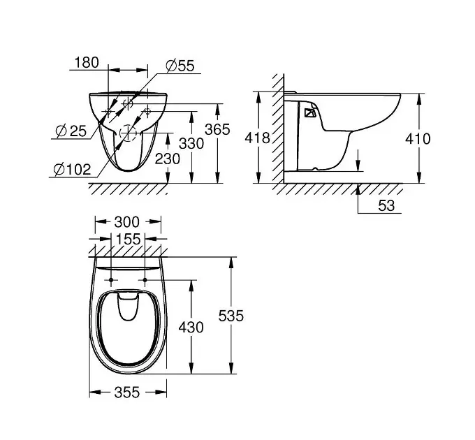 Grohe - Bau Ceramic - WC - 112948SH00 – 2. kép