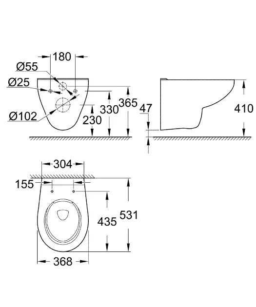 Grohe - Bau Ceramic - WC - 39427000 – 2. kép