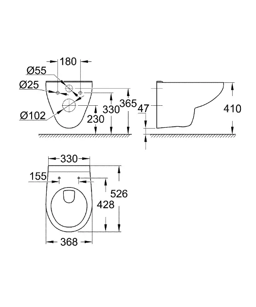 Grohe - Bau Ceramic - WC - 39491000 – 2. kép