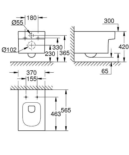 Grohe - Cube Ceramic - WC - 3924500H – 2. kép