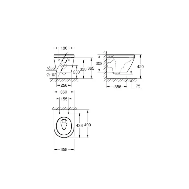 Grohe - Euro Ceramic - WC - 102486SH00 – 2. kép