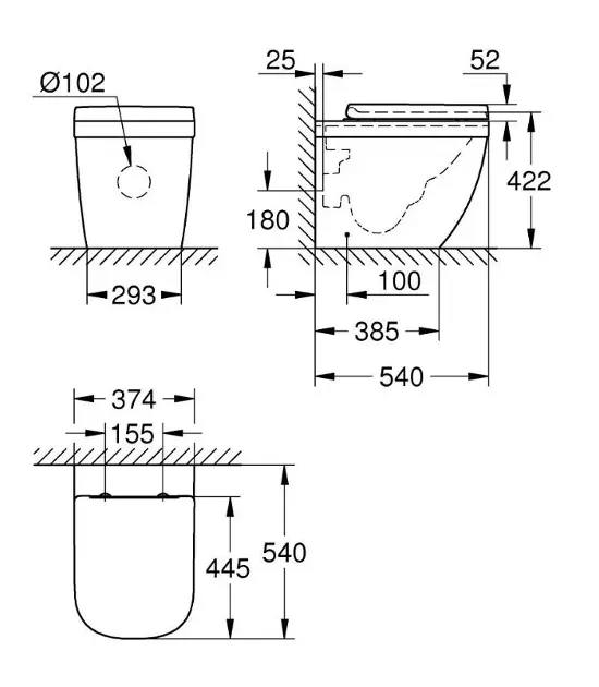 Grohe - Euro Ceramic - WC - 39839000 – 2. kép