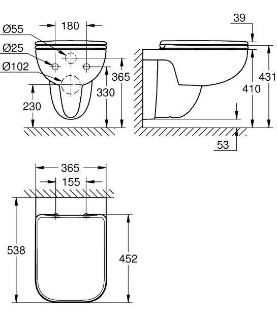 Grohe - Start Edge - WC - 39815000 – 2. kép