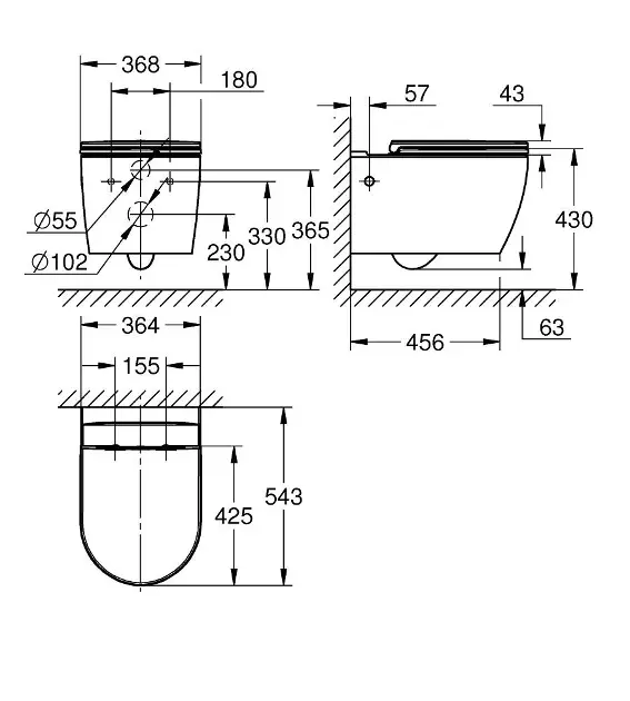 Grohe - Start Round - WC - 103848SH00 – 2. kép