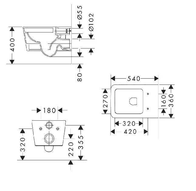Hansgrohe - EluPura Original Q - WC - 60145450 – 2. kép