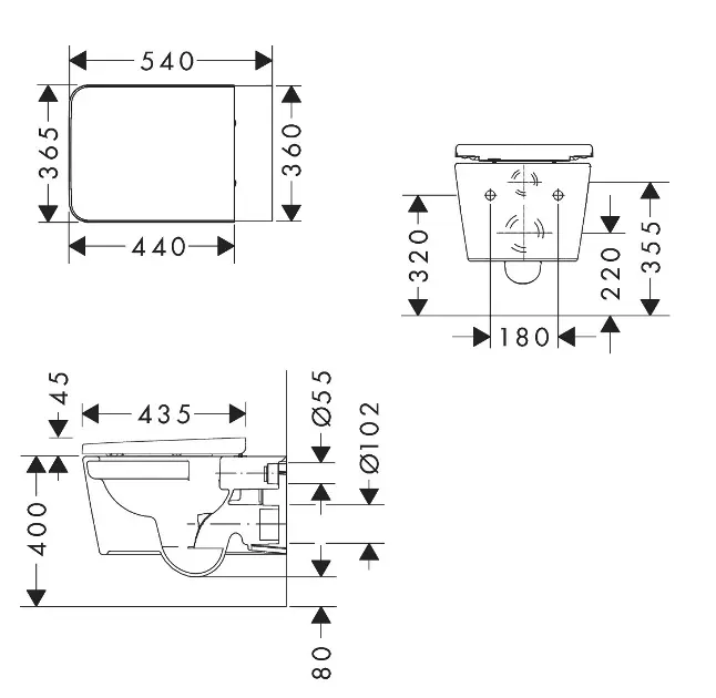 Hansgrohe - EluPura Original Q - WC - 60208450 – 2. kép