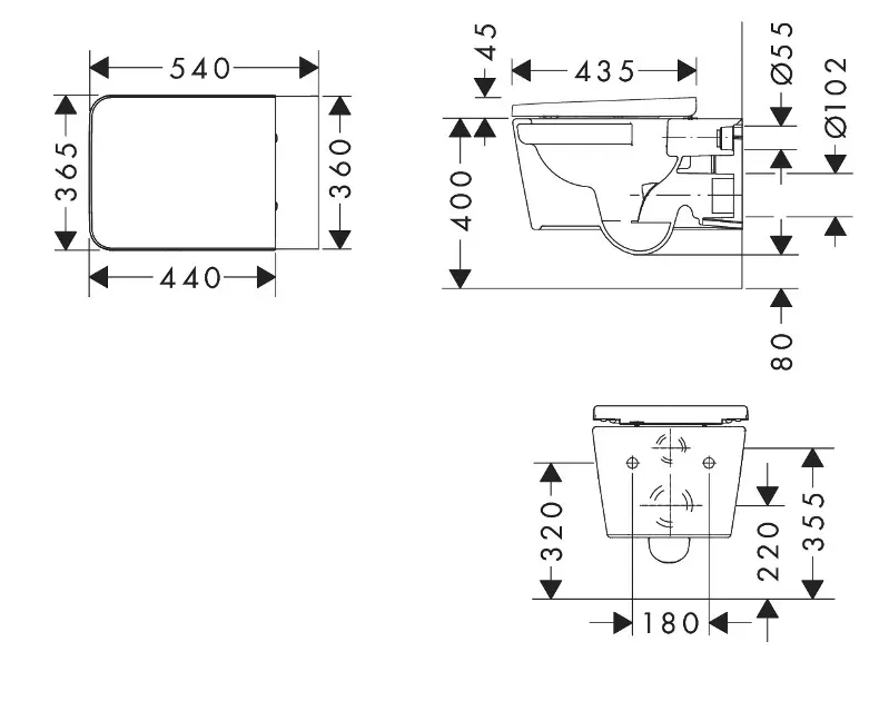 Hansgrohe - EluPura Original Q - WC - 60289450 – 2. kép