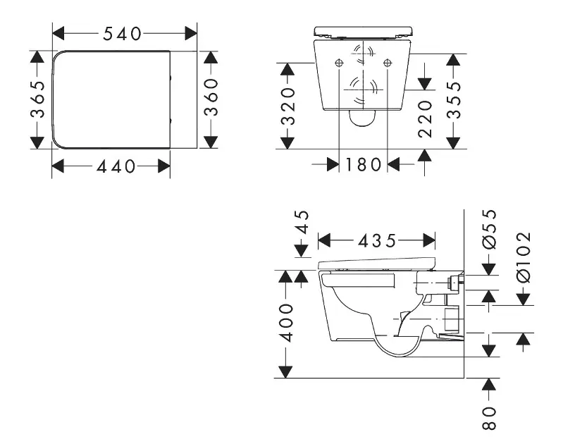 Hansgrohe - EluPura Original Q - WC - 61182450 – 2. kép