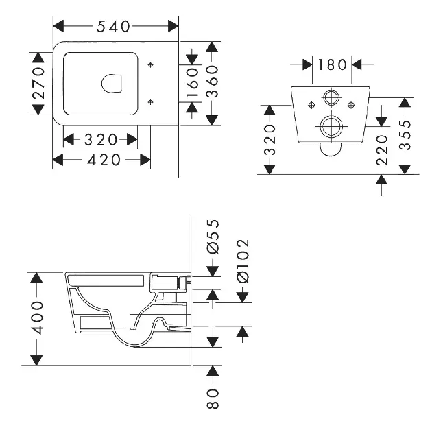 Hansgrohe - EluPura Original Q - WC - 62018450 – 2. kép