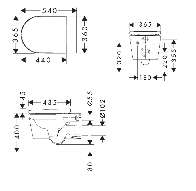 Hansgrohe - EluPura Original S - WC - 61180450 – 2. kép