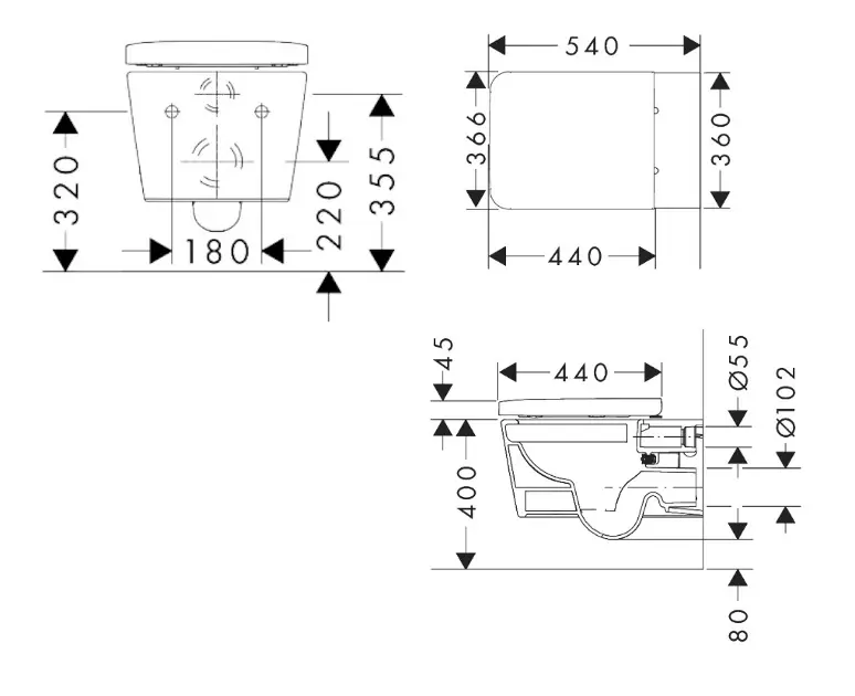 Hansgrohe - EluPura Q - WC - 60293450 – 2. kép