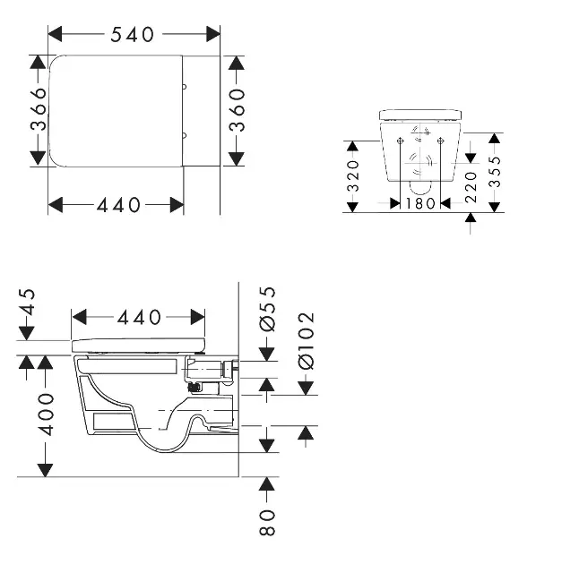 Hansgrohe - EluPura Q - WC - 62023450 – 2. kép