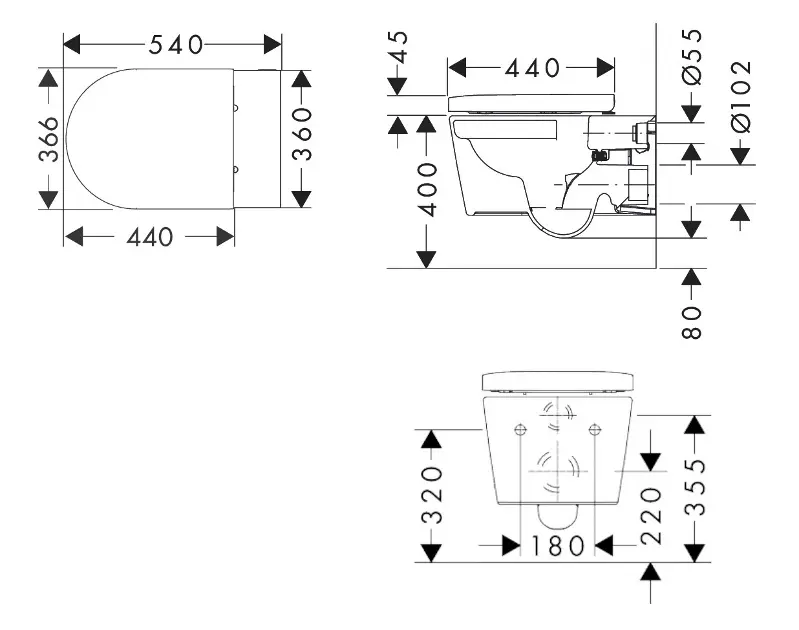 Hansgrohe - EluPura S - WC - 60292450 – 2. kép