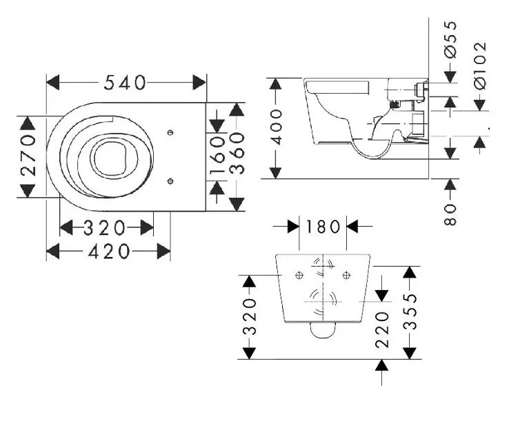 Hansgrohe - EluPura S - WC - 60343450 – 2. kép