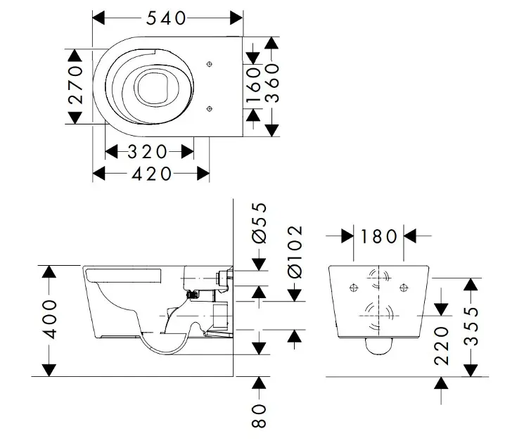 Hansgrohe - EluPura S - WC - 61114450 – 2. kép