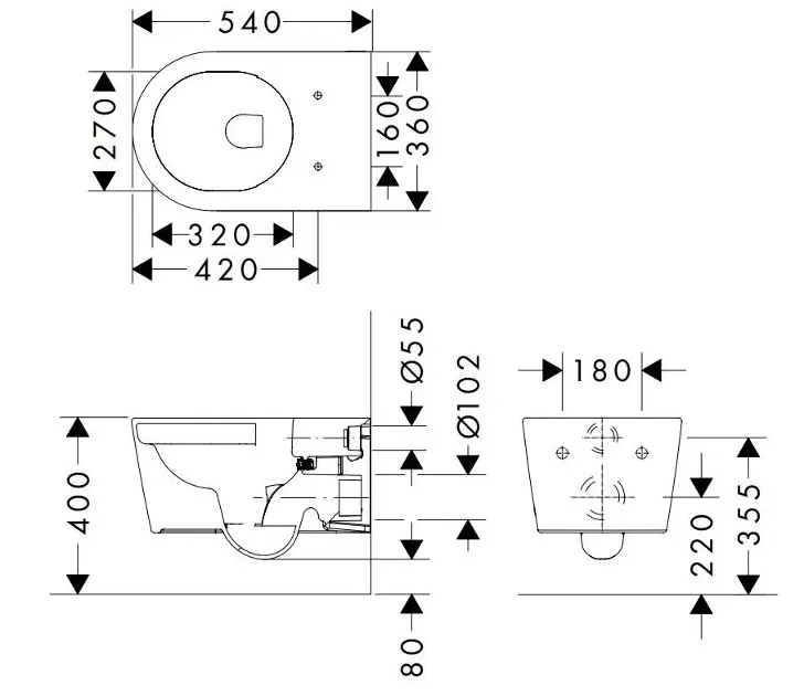 Hansgrohe - EluPura S - WC - 61118450 – 2. kép