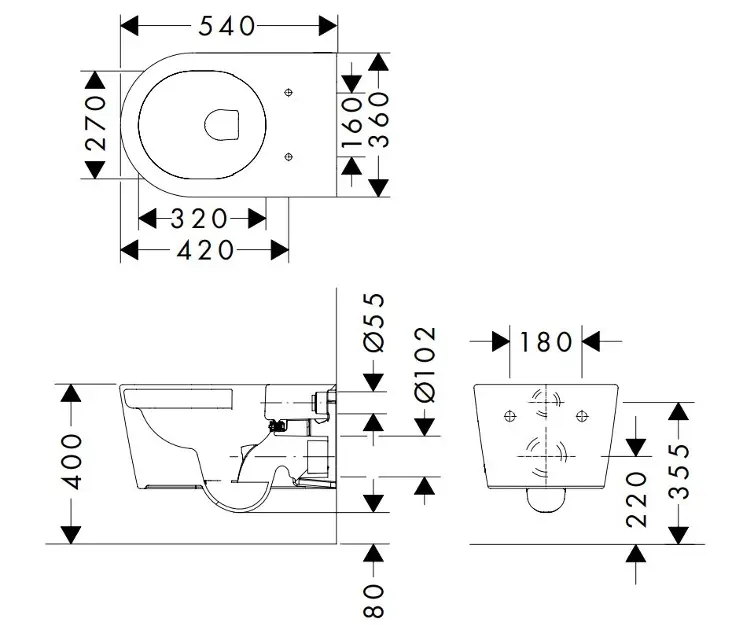 Hansgrohe - EluPura S - WC - 61119450 – 2. kép