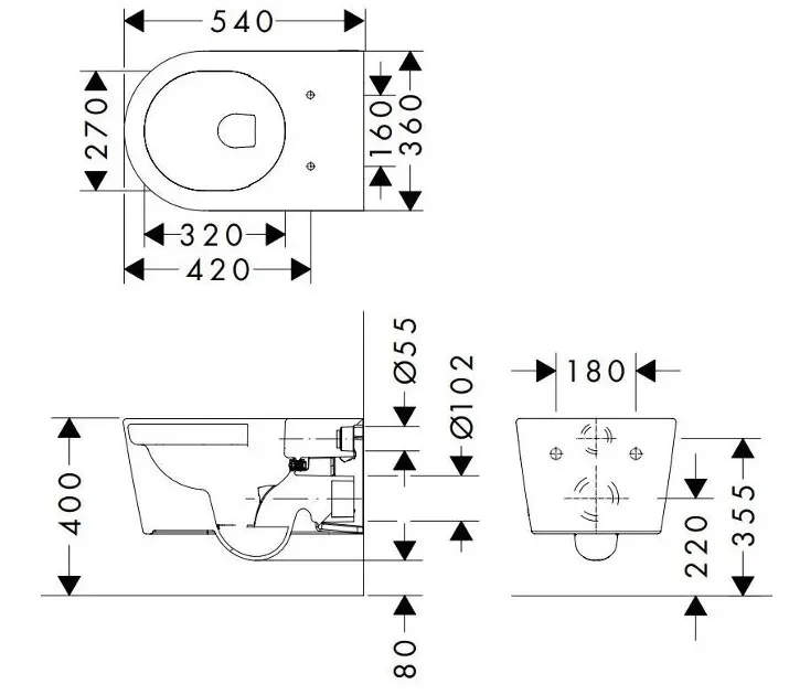 Hansgrohe - EluPura S - WC - 62020450 – 2. kép